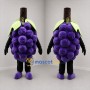 Custom Purple and Green Grape Bunch Mascot Costume Adult Full Body Suit for Food Promotions
