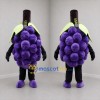 Custom Purple and Green Grape Bunch Mascot Costume Adult Full Body Suit for Harvest Festivals