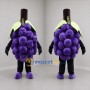 Custom Purple and Green Grape Bunch Mascot Costume Adult Full Body Suit for Harvest Festivals
