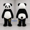 Custom Black and White Panda Mascot Costume Adult Full Body Suit for Wildlife Events