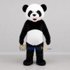 Custom Black and White Panda Mascot Costume Adult Full Body Suit for Zoo Events