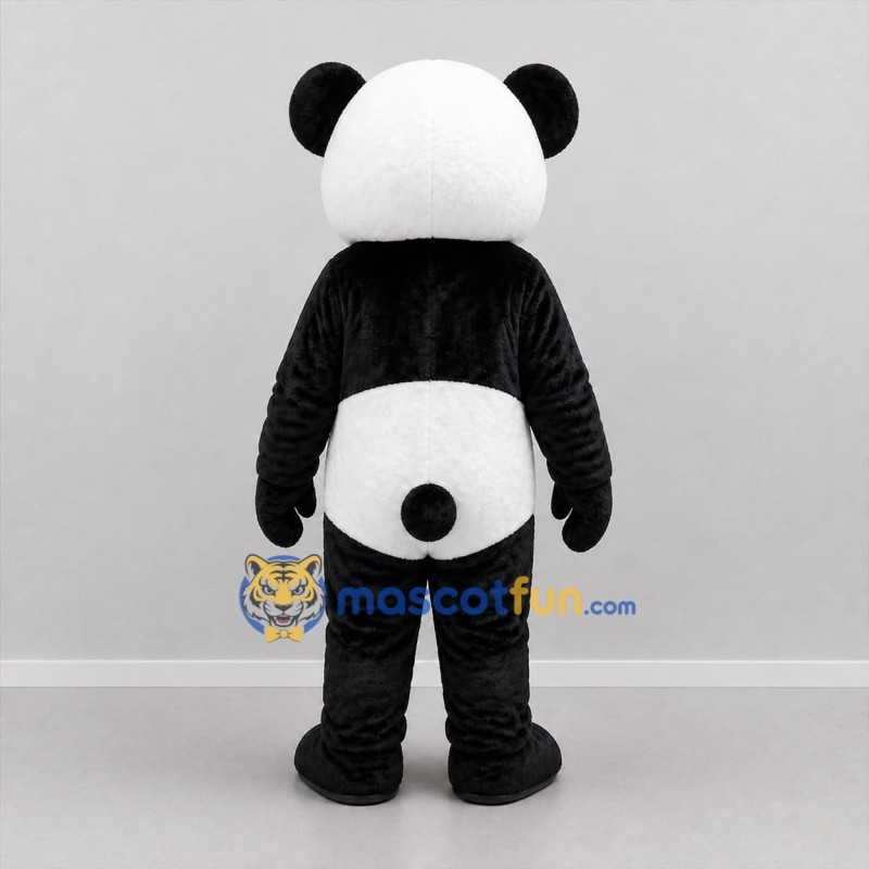 Custom Black and White Panda Mascot Costume Adult Full Body Suit for Zoo Events
