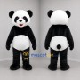 Custom Black and White Panda Mascot Costume Adult Full Body Suit for Zoo Events