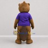 Custom Brown and Purple Beaver Mascot Costume Adult Full Body Suit for Nature Events