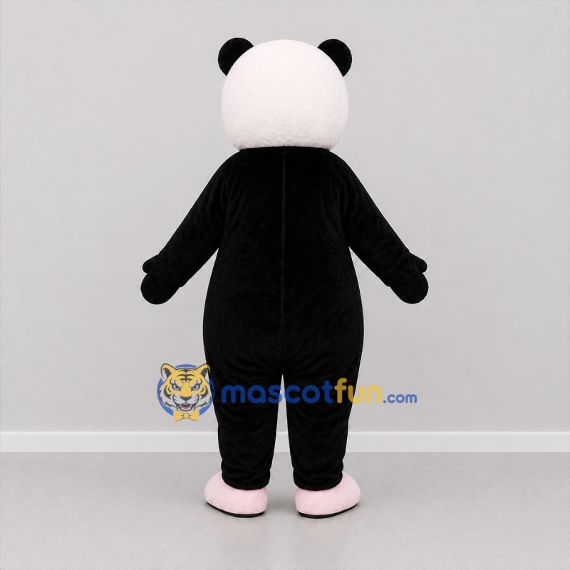 Custom Black White and Pink Panda Mascot Costume Adult Full Body Suit for Valentine's Day Events