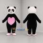 Custom Black White and Pink Panda Mascot Costume Adult Full Body Suit for Valentine's Day Events