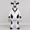 Custom Black and White Cow Mascot Costume Adult Full Body Suit for Farm Events