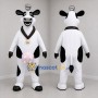 Custom Black and White Cow Mascot Costume Adult Full Body Suit for Farm Events