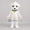 Custom White Puppy Mascot Costume Adult Full Body Suit for Pet Events