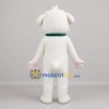 Custom White Puppy Mascot Costume Adult Full Body Suit for Pet Events