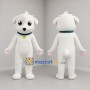 Custom White Puppy Mascot Costume Adult Full Body Suit for Pet Events