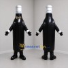 Custom Black and Silver Bottle Mascot Costume Adult Full Body Suit for Retail Promotions