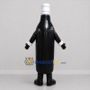 Custom Black and Silver Bottle Mascot Costume Adult Full Body Suit for Retail Promotions