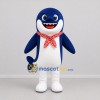 Custom Blue and White Shark Mascot Costume Adult Full Body Suit for Ocean Events