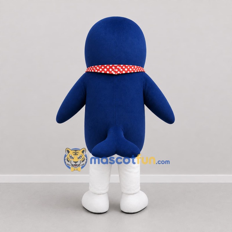 Custom Blue and White Shark Mascot Costume Adult Full Body Suit for Ocean Events