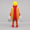 Custom Red and Yellow Hot Dog Mascot Costume Adult Full Body Suit for Food Promotions