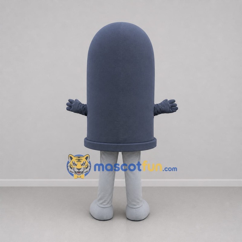 Custom Gray Trash Bin Mascot Costume Adult Full Body Suit for Recycling Events