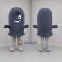 Custom Gray Trash Bin Mascot Costume Adult Full Body Suit for Recycling Events