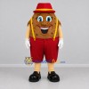 Custom Brown and Red Potato Mascot Costume Adult Full Body Suit for Food Promotions