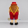 Custom Brown and Red Potato Mascot Costume Adult Full Body Suit for Food Promotions