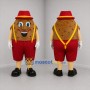 Custom Brown and Red Potato Mascot Costume Adult Full Body Suit for Food Promotions