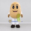 Custom Beige Potato Mascot Costume Adult Full Body Suit for Harvest Festivals
