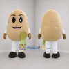 Custom Beige Potato Mascot Costume Adult Full Body Suit for Harvest Festivals