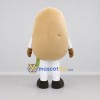Custom Beige Potato Mascot Costume Adult Full Body Suit for Harvest Festivals