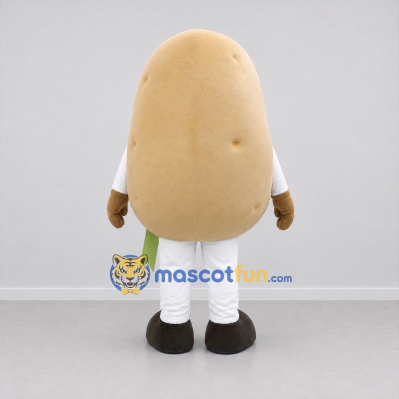 Custom Beige Potato Mascot Costume Adult Full Body Suit for Harvest Festivals