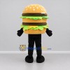 Custom Brown and Green Double Burger Mascot Costume Adult Full Body Suit for Food Promotions