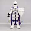 Custom White and Purple Armored Knight Mascot Costume Adult Full Body Suit for Medieval Festivals