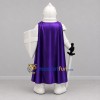 Custom White and Purple Armored Knight Mascot Costume Adult Full Body Suit for Medieval Festivals
