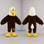 Custom Brown and White Bald Eagle Mascot Costume Adult Full Body Suit for Wildlife Events