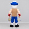 Custom Blue and Brown Colonial Man Mascot Costume Adult Full Body Suit for Historical Parades