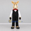 Custom Tan and Black Formal Donkey Mascot Costume Adult Full Body Suit for Community Events