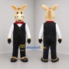 Custom Tan and Black Formal Donkey Mascot Costume Adult Full Body Suit for Community Events