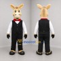 Custom Tan and Black Formal Donkey Mascot Costume Adult Full Body Suit for Community Events