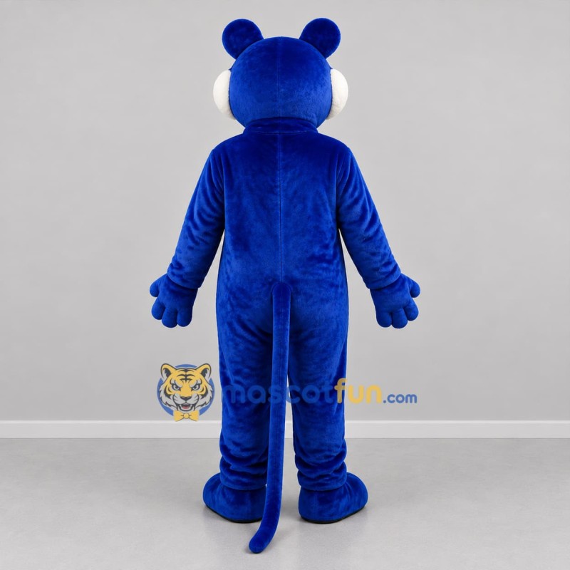 Custom Blue and White Mouse Mascot Costume Adult Full Body Suit for Children's Events