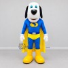 Custom Blue and Yellow Superhero Dog Mascot Costume Adult Full Body Suit for Children's Parties
