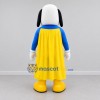 Custom Blue and Yellow Superhero Dog Mascot Costume Adult Full Body Suit for Children's Parties