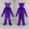 Custom Purple Panther Mascot Costume Adult Full Body Suit for Sports Events