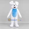 Custom White and Blue Rabbit Mascot Costume Adult Full Body Suit for Easter Events