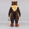 Custom Brown and Tan Wolf Mascot Costume Adult Full Body Suit for Zoo Events