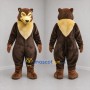 Custom Brown and Tan Wolf Mascot Costume Adult Full Body Suit for Zoo Events