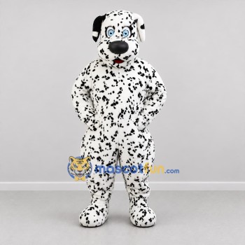 Custom Black and White Dalmatian Dog Mascot Costume Adult Full Body Suit for Pet Events