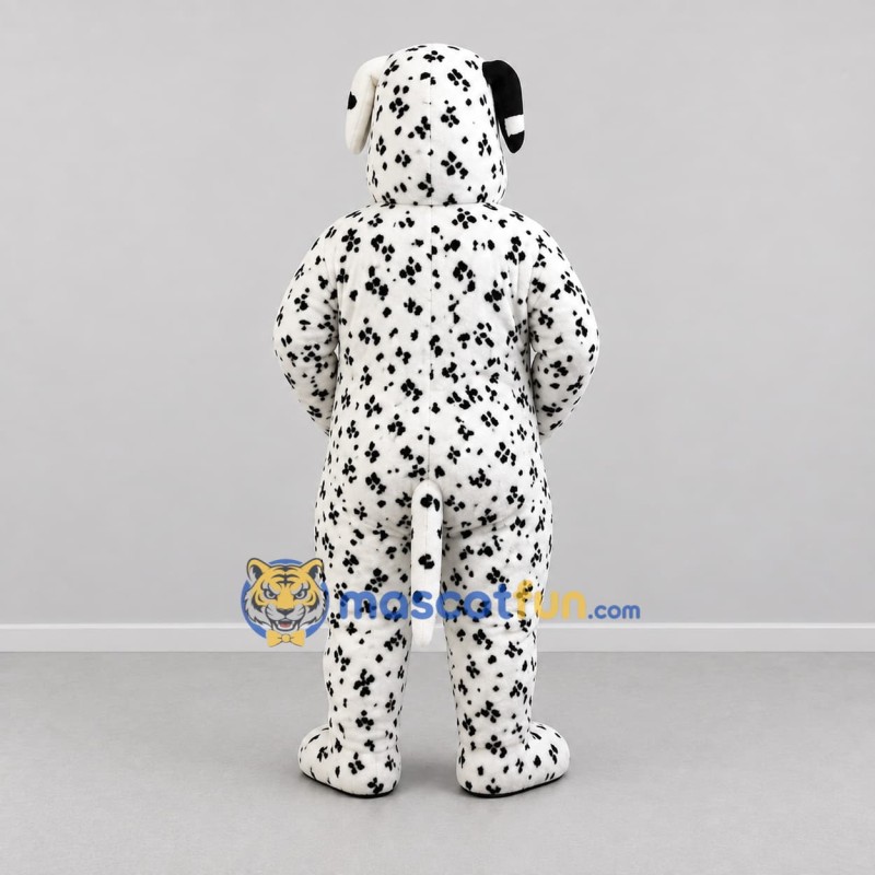 Custom Black and White Dalmatian Dog Mascot Costume Adult Full Body Suit for Pet Events