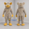 Custom Tan and Yellow Leopard Mascot Costume Adult Full Body Suit for Zoo Events