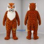 Custom Orange Black and White Tiger Mascot Costume Adult Full Body Suit for Wildlife Events