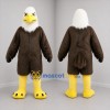 Custom Brown and White Bald Eagle Mascot Costume Adult Full Body Suit for Sports Events