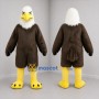 Custom Brown and White Bald Eagle Mascot Costume Adult Full Body Suit for Sports Events